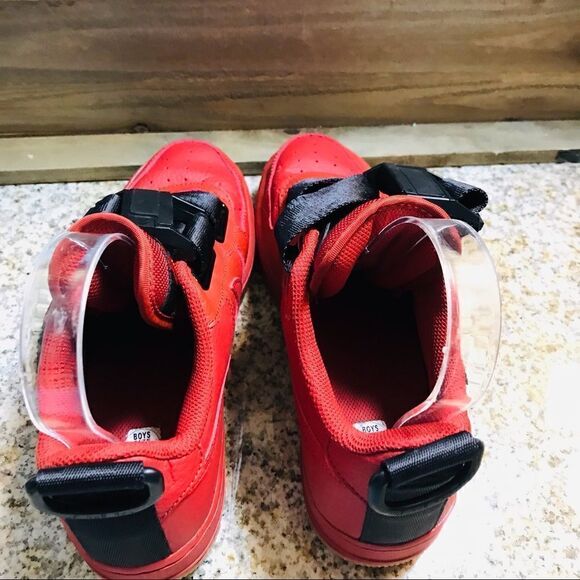 Nike Youth Air Force 1 Utility GS Dune Red AJ6601-600 - Picture 5 of 9